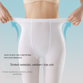 Ženske plesne hulahopke Velvet – anti-zapetljavanja, jednobojni uzorak, 50D, poliester 50–70%