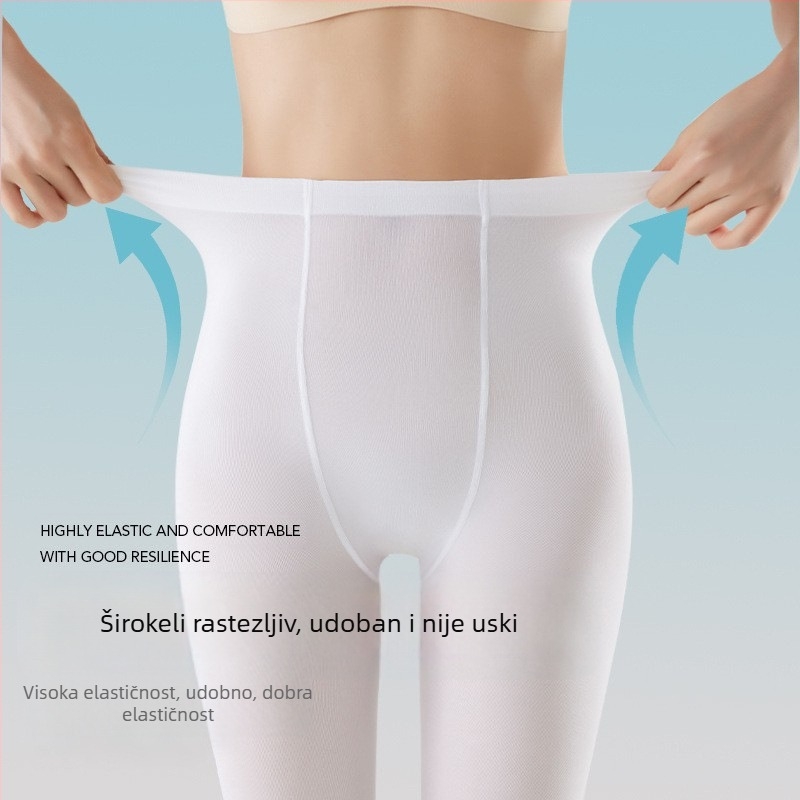 Ženske plesne hulahopke Velvet – anti-zapetljavanja, jednobojni uzorak, 50D, poliester 50–70%