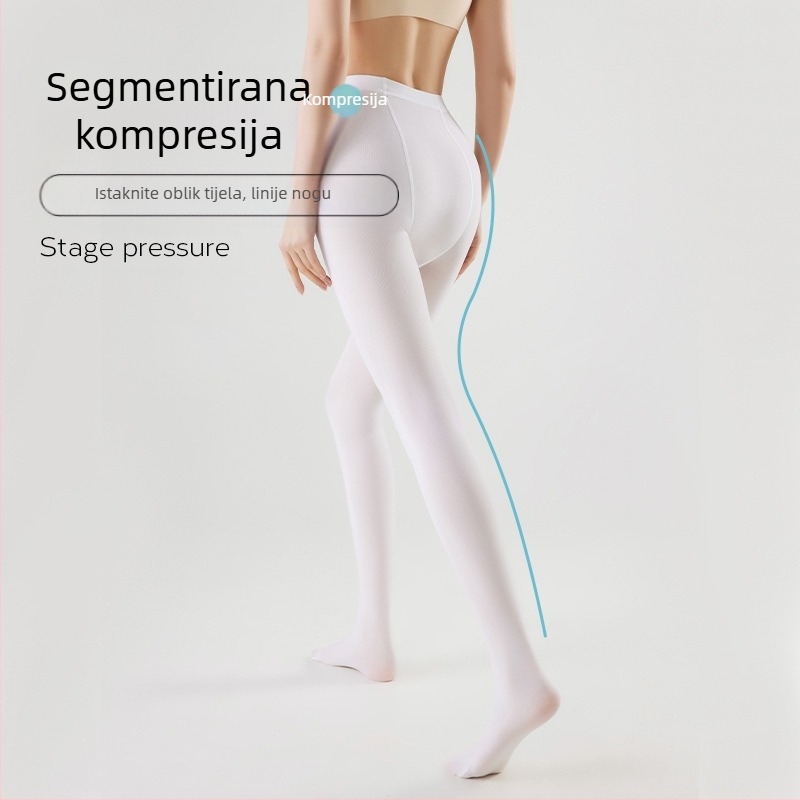 Ženske plesne hulahopke Velvet – anti-zapetljavanja, jednobojni uzorak, 50D, poliester 50–70%