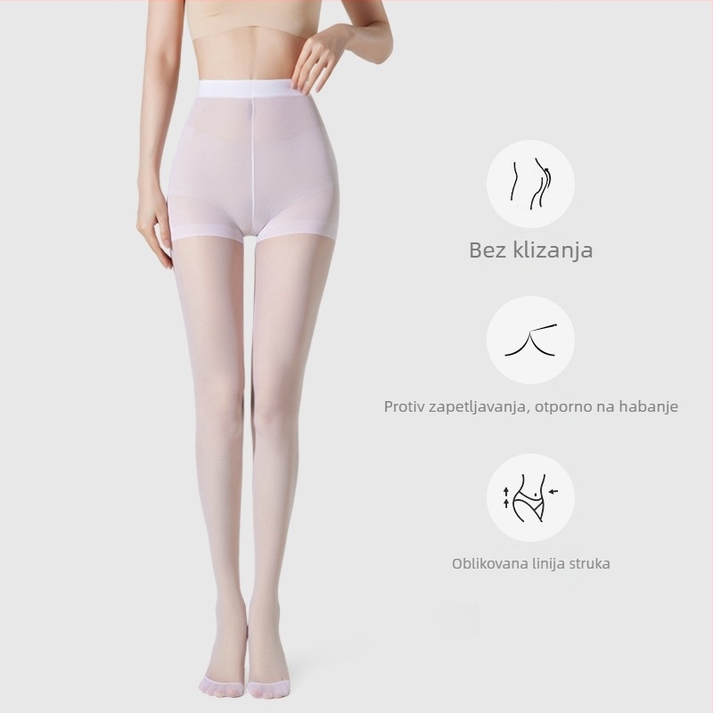 Ženske plesne hulahopke Velvet – anti-zapetljavanja, jednobojni uzorak, 50D, poliester 50–70%