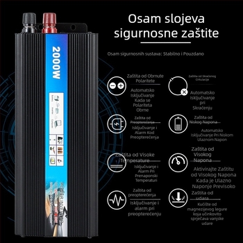 Keithia automobilski inverter 12V/24V/48V/60V na 220V, 500W/1000W/2000W