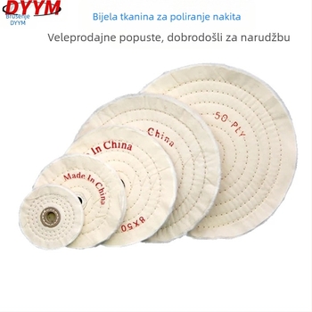 Kolo od platnene tkanine za šperke, bez abraziva, unutarnji promjer 10, tvrdoća: platnena tkanina