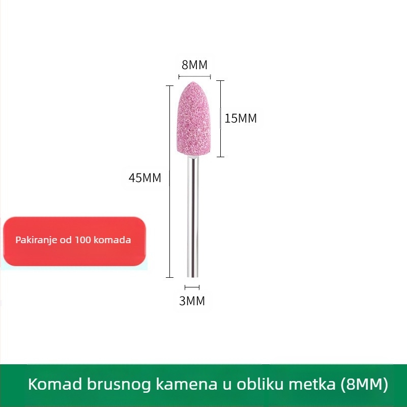 Glava za brušenje WELIBA – korund, model Grinding head, za brušenje i poliranje kalupa od čelika, bakra i aluminija