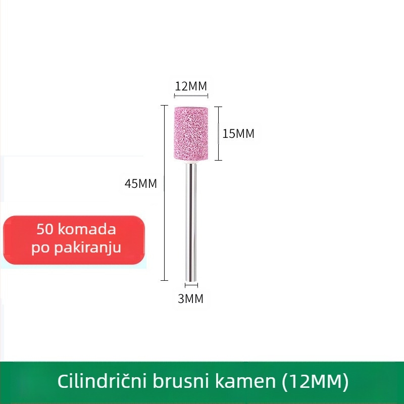 Glava za brušenje WELIBA – korund, model Grinding head, za brušenje i poliranje kalupa od čelika, bakra i aluminija