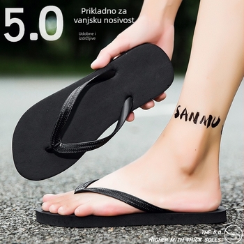 Muške flip-flopice s gornjim dijelom od PVC-a, potplat od PE-a, casual stil s otvorenim prstima, tehnologija lijepljene gumene potplati