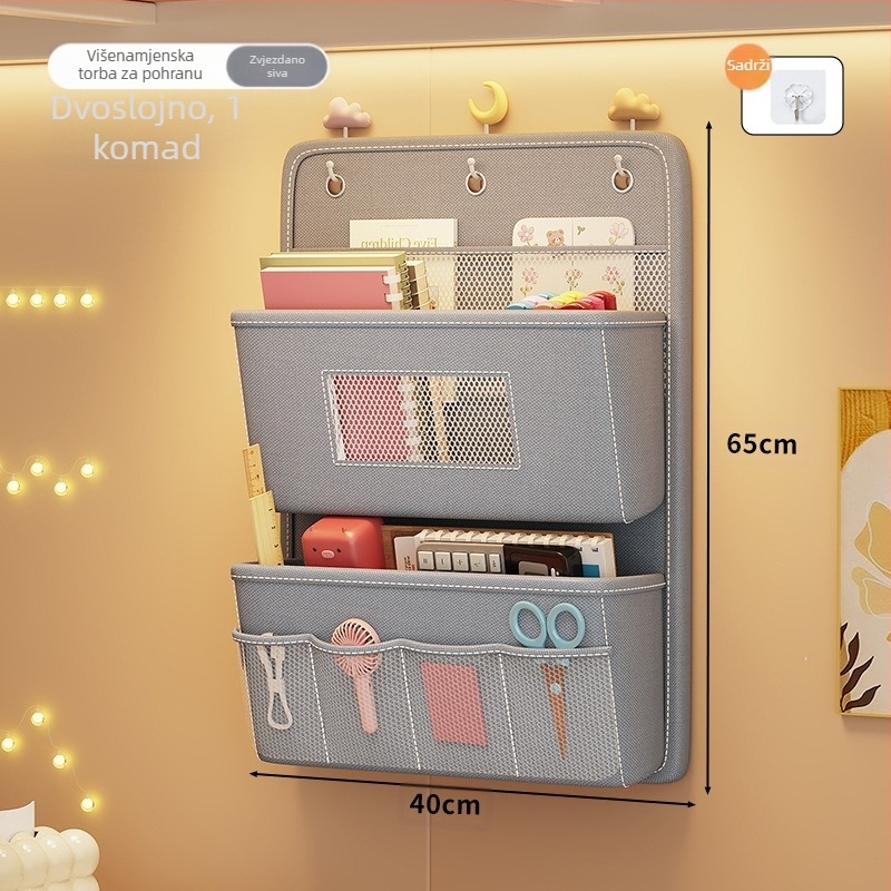 Organizer za skladištenje donjeg rublja i čarapa — Oxford materijal, model SND4004, trodimenzionalni zidni dizajn