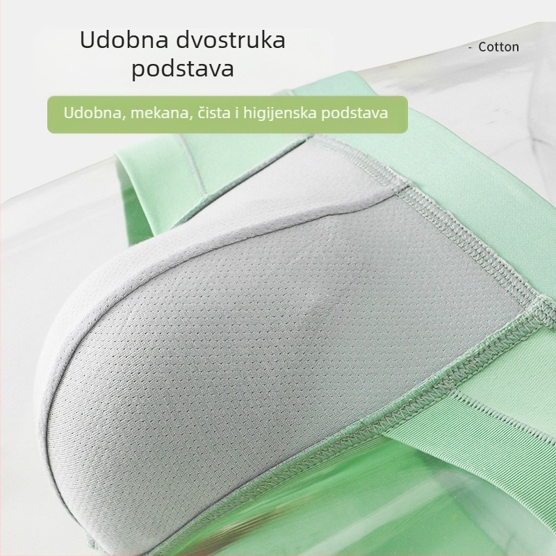 Muške pamukaste gaćice s niskim strukom, prozračne, U-oblik džep, bešavne, 90–95% pamuka