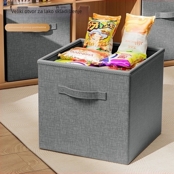 Kutija za skladištenje velikog kapaciteta, sklopiva, od netkanog materijala, 10–20L, prenosiva