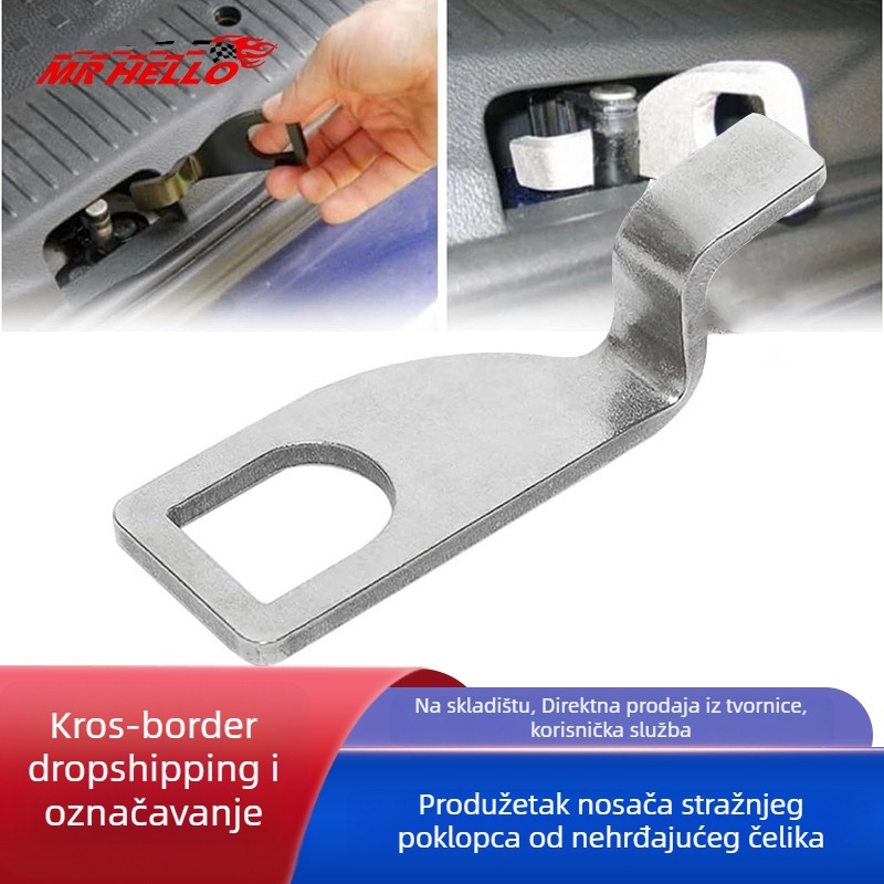 Kuka za produženje nosača stražnjeg poklopca VW T4/T5/T6, nehrđajući čelik, Model 1