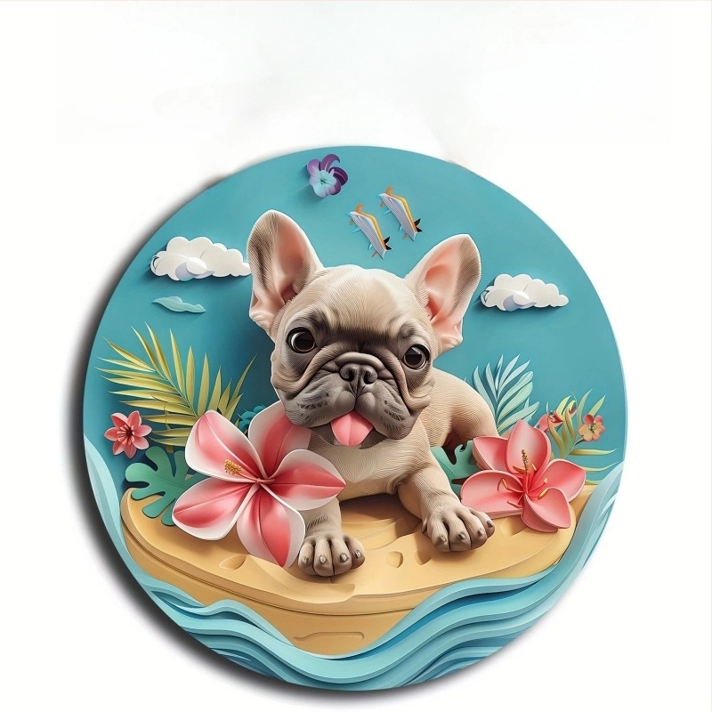 Kružni dekorativni panel od aluminijske legure s otiskom mrtva priroda – bez okvira, mogućnost prilagodbe