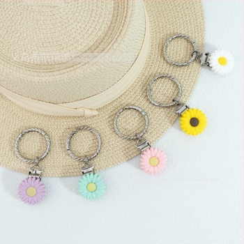 Metalni dodaci za prtljagu i naočale s elektroplatingom motiv krizanteme, originalni dizajn Li ban zhang, jesen 2024