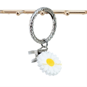 Metalni dodaci za prtljagu i naočale s elektroplatingom motiv krizanteme, originalni dizajn Li ban zhang, jesen 2024