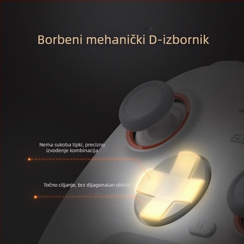 GameSir Morning Star 2 bežični upravljač za igru s Bluetoothom i USB-om, za PC, Switch, iOS i Android, s vibracijom i Hall senzorom
