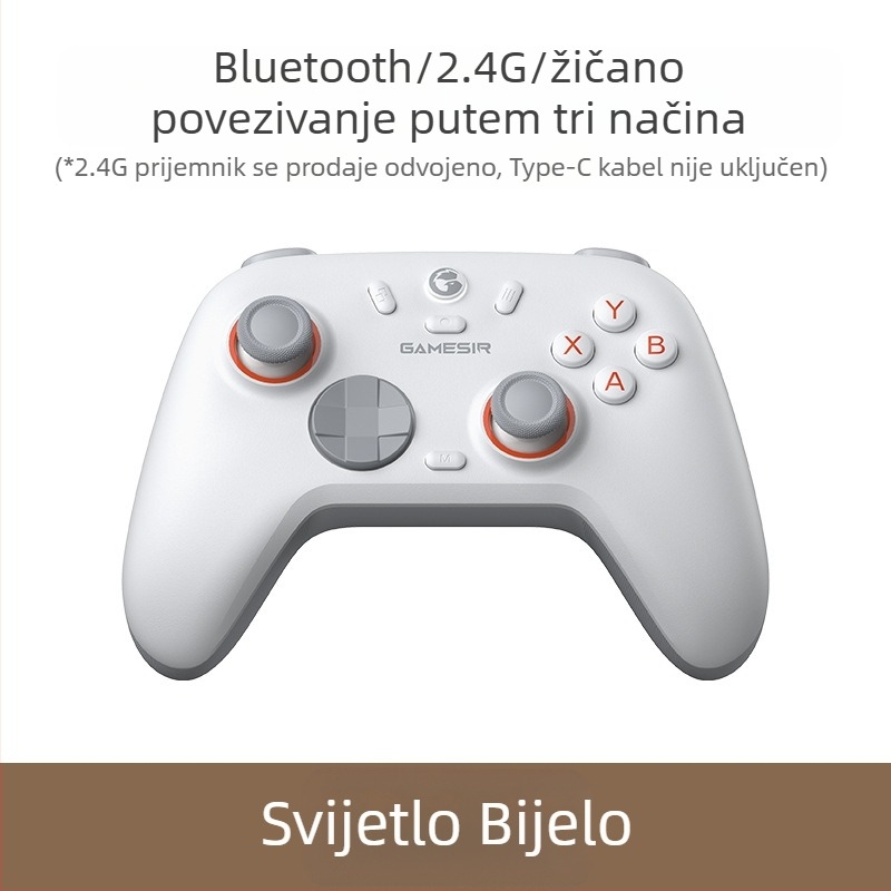 GameSir Morning Star 2 bežični upravljač za igru s Bluetoothom i USB-om, za PC, Switch, iOS i Android, s vibracijom i Hall senzorom