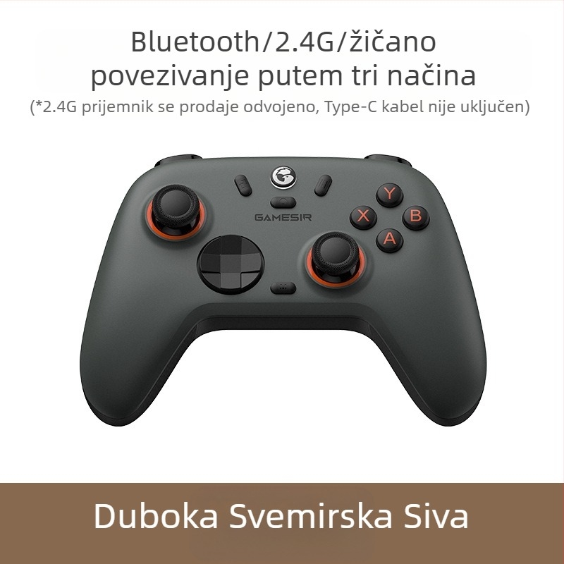 GameSir Morning Star 2 bežični upravljač za igru s Bluetoothom i USB-om, za PC, Switch, iOS i Android, s vibracijom i Hall senzorom
