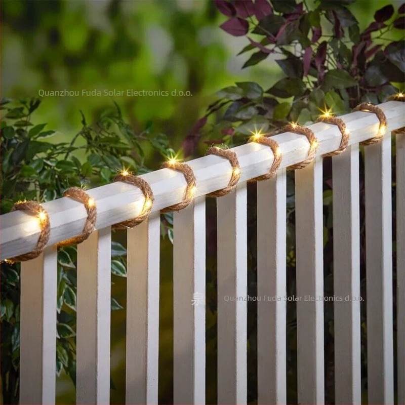 LED žična svjetiljka s bakrenim vodičem - D511, 0.5W, 1.2V, 6–12h, vanjska dekoracija vrta, pastoralni stil