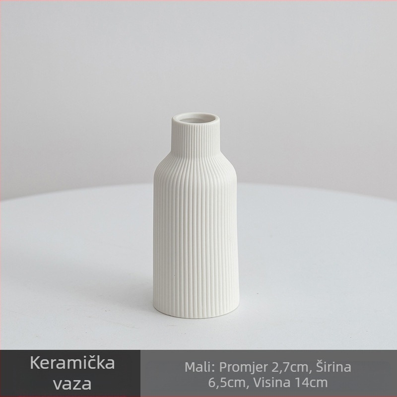 Keramička vaza trodijelni set, keramički materijal, moderan minimalistički stil, standardno pakiranje