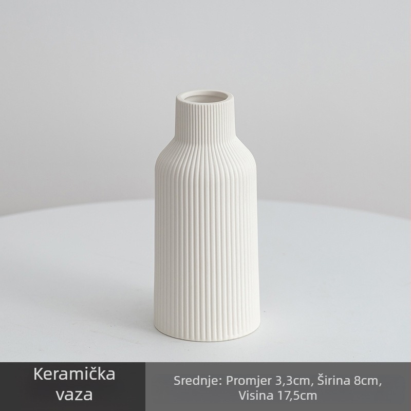 Keramička vaza trodijelni set, keramički materijal, moderan minimalistički stil, standardno pakiranje