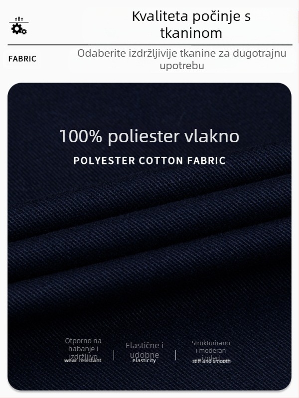 Radne hlače za mehaničara, s višestrukim džepovima, otporne na habanje, ojačane, s odvlačenjem vlage, 100% poliester