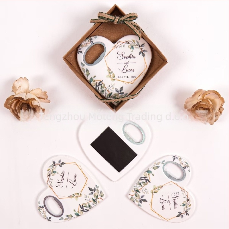 Otvarač za boce – magnetski na hladnjaku, personalizirano s logom, plastika, poklon za vjenčanja i zabave