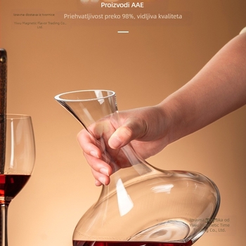 Dekanter za vino - kristalno staklo, europski stil, jednostavan dizajn, prvoklasna kvaliteta