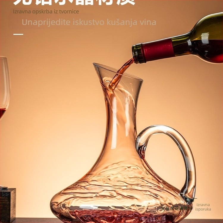 Dekanter za vino - kristalno staklo, europski stil, jednostavan dizajn, prvoklasna kvaliteta