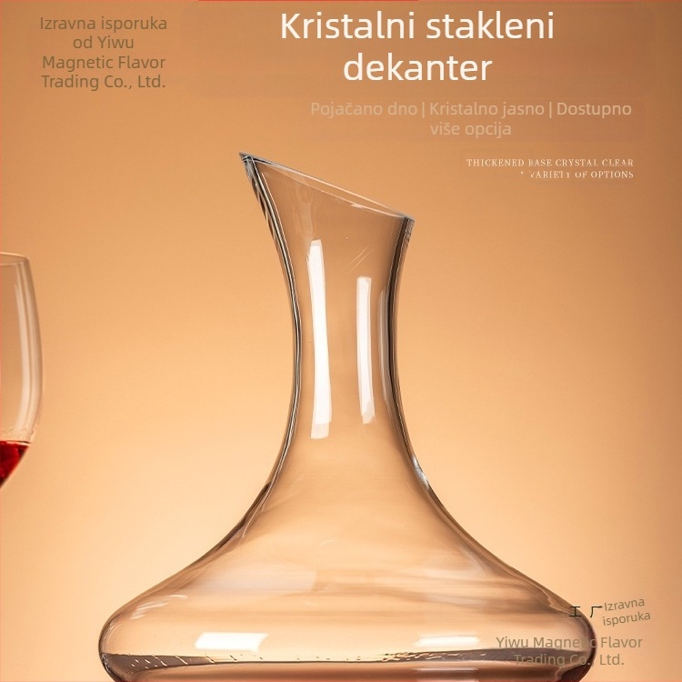 Dekanter za vino - kristalno staklo, europski stil, jednostavan dizajn, prvoklasna kvaliteta