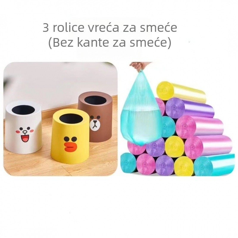 Plastični koš za otpad bez poklopca, s funkcijom sterilizacije, kapacitet do 4 L, za vanjsku upotrebu