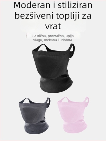 Mailton prilagodljiva maska za biciklizam s držačem na uho, otporna na vjetar, UV zaštita za planinarenje (Spandex/Nylon, Unisex)