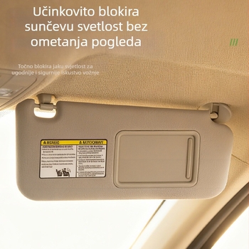 Par vizira za sunce za Toyota RAV4 2006-2012 – PVC | Ugradnja kartom | Jednostavan stil