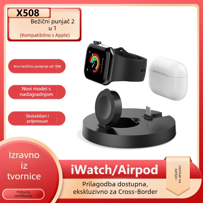 Bežični punjač tri u jednom s stolnim držačem, 15W izlaz, QC3.0, 5V/3A