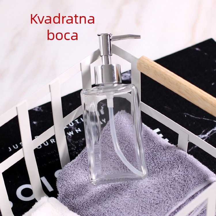 Staklena boca za dezinfekciju ruku i losion s pritisknim dozatorom, Rongtai 5681118