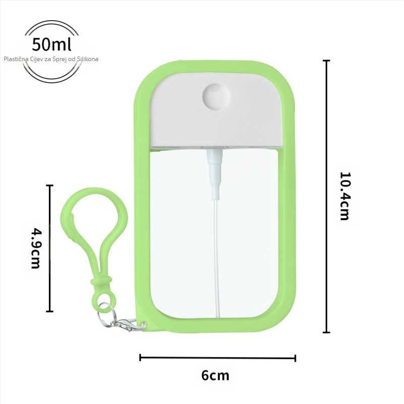 PETG kartičasta sprej boca sa silikonskim kućištem za dezinfekciju ruku, repelent protiv komaraca