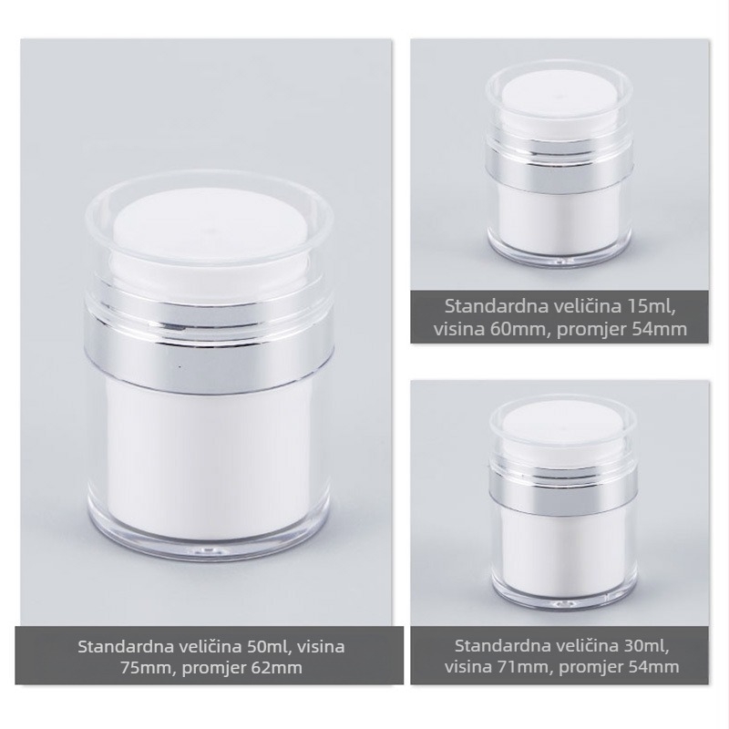 ABS vakuumska posuda za kremu za lice s tlačnim dispenzerom zraka, model qwt-1871, prijenosna putna bočica za uzorke