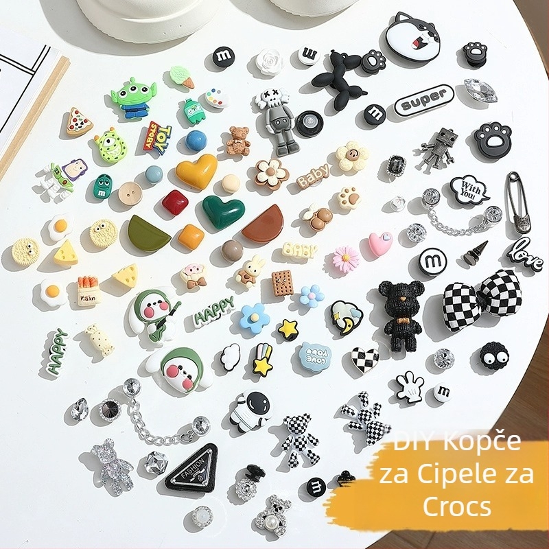 Ukrasna kopča za cipele s cvjetnim dizajnom za sandale i druge cipele — Model JD2356, Ljeto