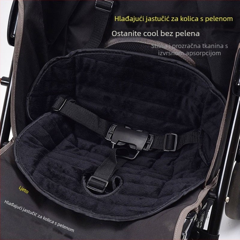 Jastučić za kolicu i dječji stolac – prozračan, nepropusna za urin, korejski baršun, Baby Kang'er