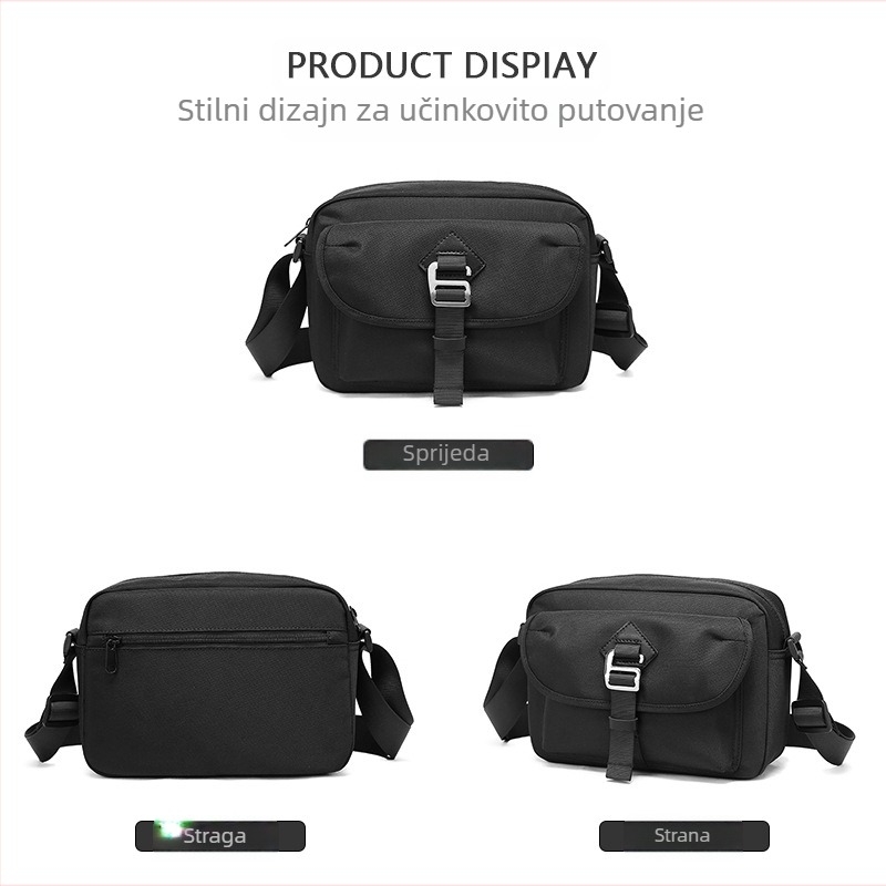 Muška torba preko ramena u japanskom stilu, najlon, vodootporna, prostor za 10-inčni laptop, casual putovanje