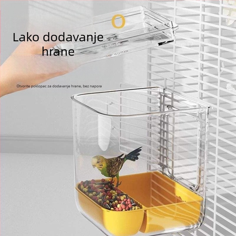 Kupaonica za papigu s dizajnom protiv prskanja, marka Shouai, model 1007365976, za ptice