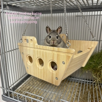 Drveni viseći krevet i kućica za Dragon Cat – 20250815, Zhejiang