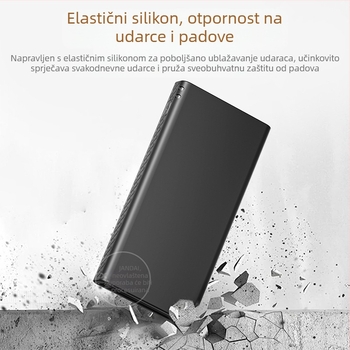 Silikonski zaštitni kućište za Romoss PHG10F-251 Power Bank 10000mAh – potpuno pokriće, otporno na šokove i padove