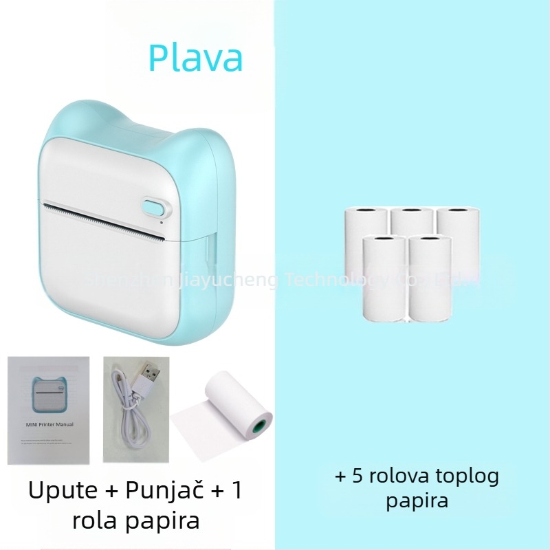 GOTOOGO 57mm USB termo foto printer – prenosivi džepni printer za studente, kompatibilan s Androidom i iOS-om