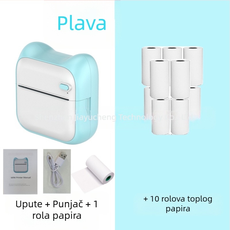 GOTOOGO 57mm USB termo foto printer – prenosivi džepni printer za studente, kompatibilan s Androidom i iOS-om