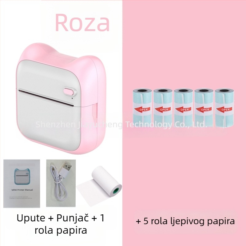 GOTOOGO 57mm USB termo foto printer – prenosivi džepni printer za studente, kompatibilan s Androidom i iOS-om