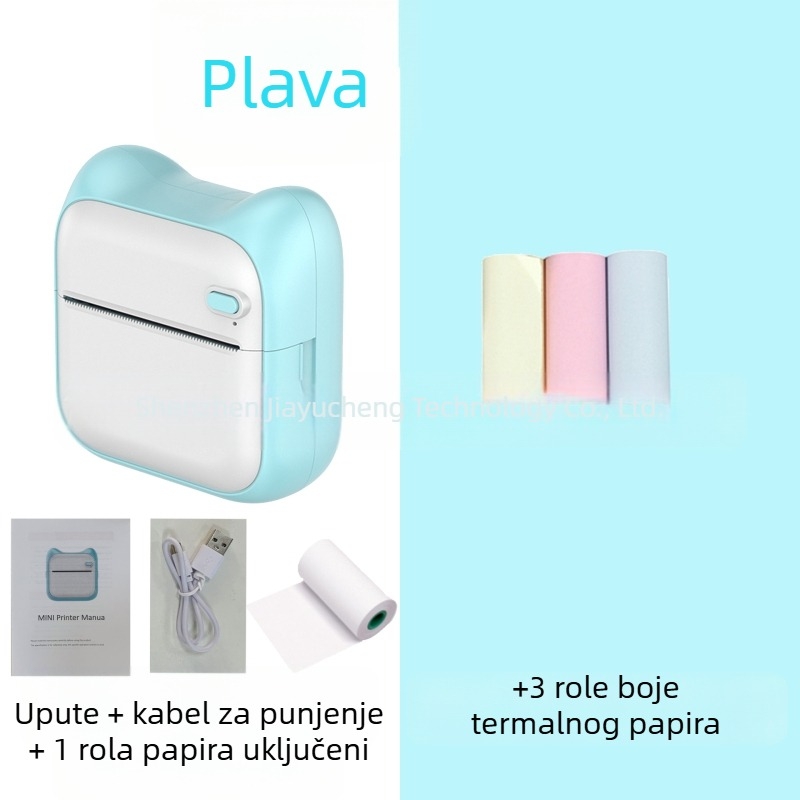 GOTOOGO 57mm USB termo foto printer – prenosivi džepni printer za studente, kompatibilan s Androidom i iOS-om