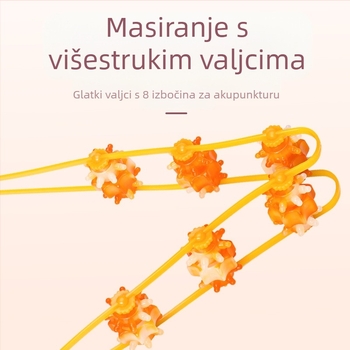Masažer za leđa s ručnim valjkom za ramena, vrat i leđa — Autonomy, prirodna smola, 100 g