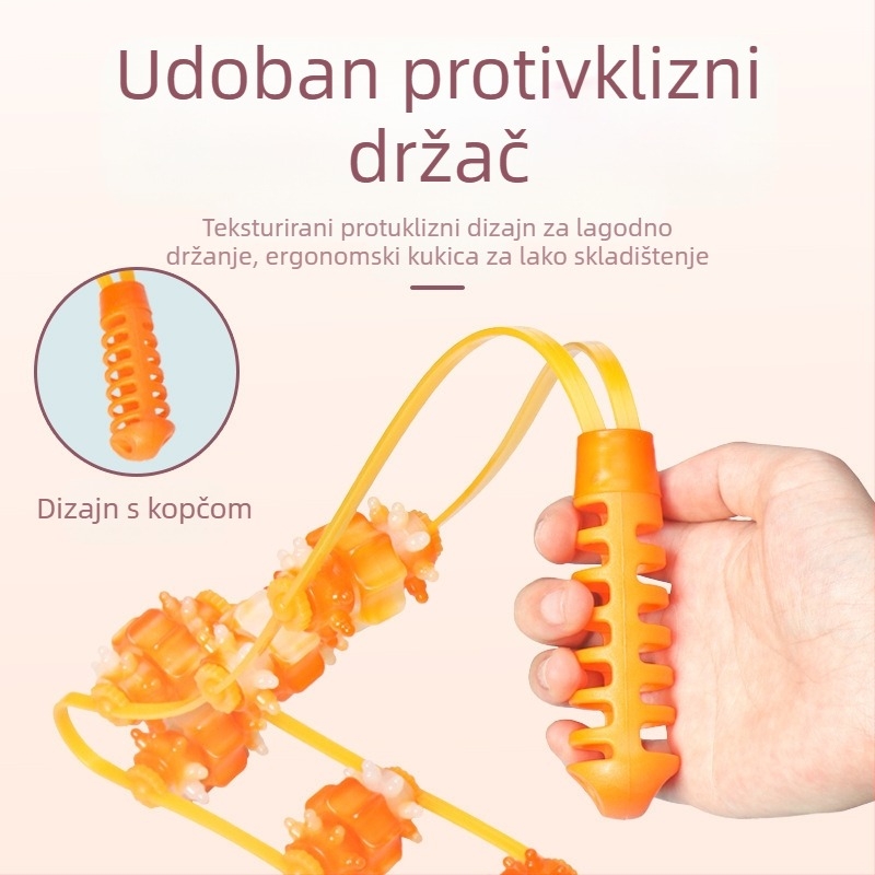 Masažer za leđa s ručnim valjkom za ramena, vrat i leđa — Autonomy, prirodna smola, 100 g