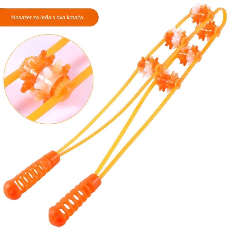 Masažer za leđa s ručnim valjkom za ramena, vrat i leđa — Autonomy, prirodna smola, 100 g