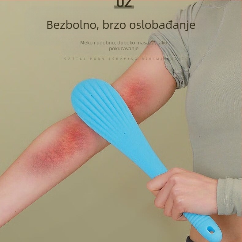 Weixuan Prijenosni plastični masažni čekić za meridijanske tapove i cijelu masažu leđa