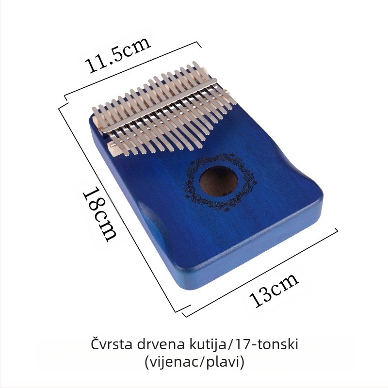Wensheng Kalimba 17-tonska – Profesionalni instrument, Model 17 Tone, Specifikacija W-17T, Kartonsko pakiranje
