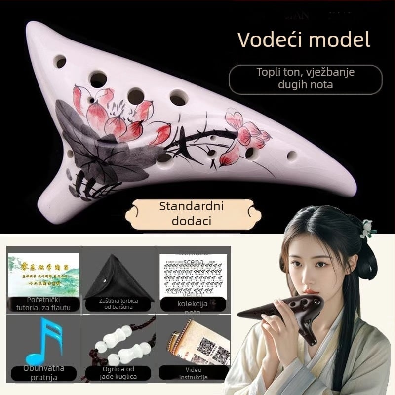 Beidi 12-otvorna ocarina, tip izvedbe